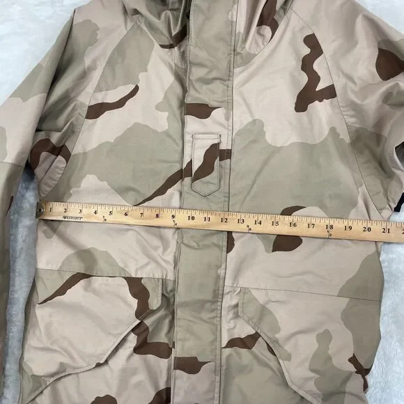 Desert Camo ECWCS Cold Weather Parka Adult Small Regular Nylon Hooded Military * - Picture 13 of 15